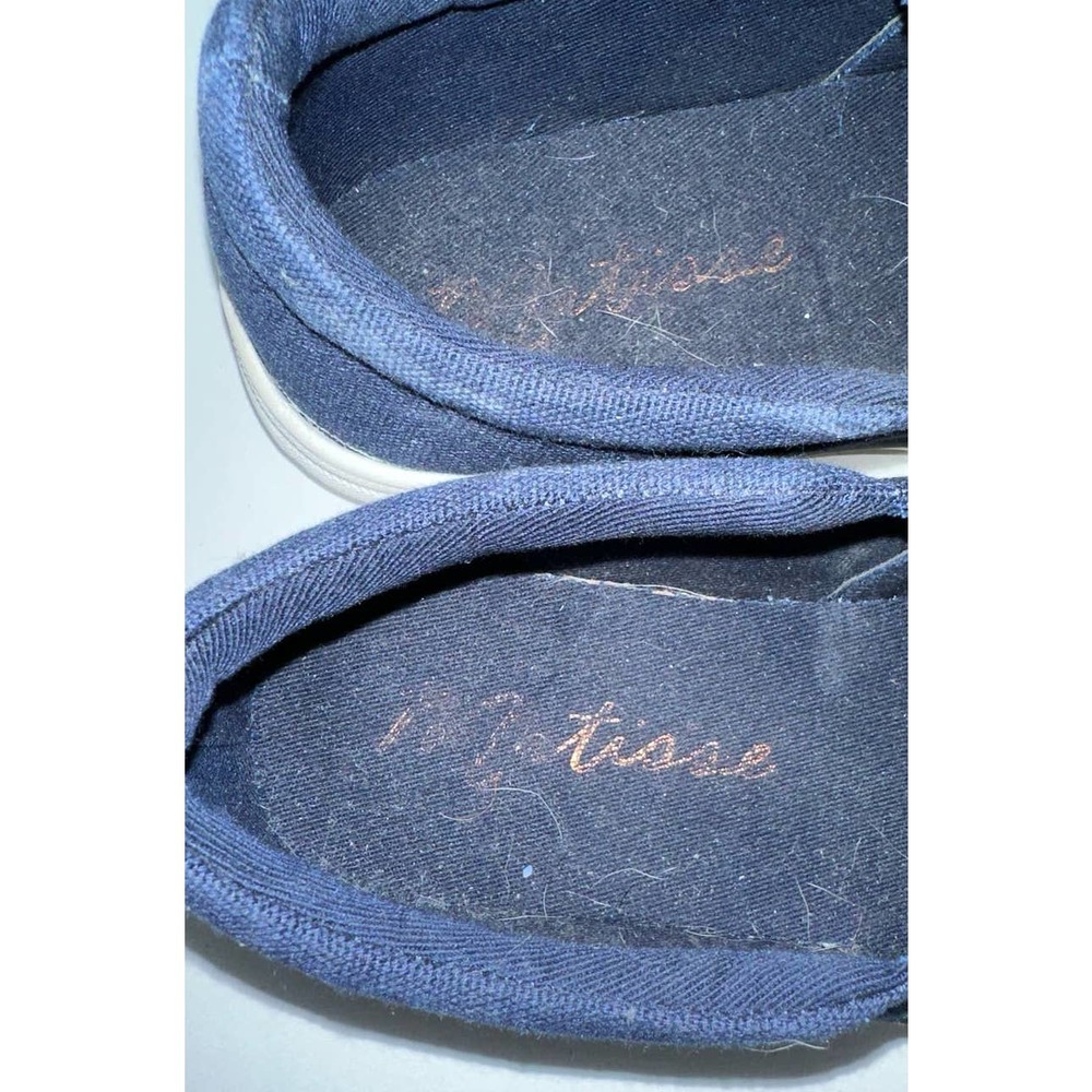 Matisse Navy Cotton Canvas sneakers size 9M - Picture 2 of 4
